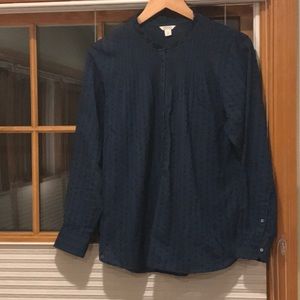 Blue, Size 8 Point Sur by JCrew 100% Cotton Tunic